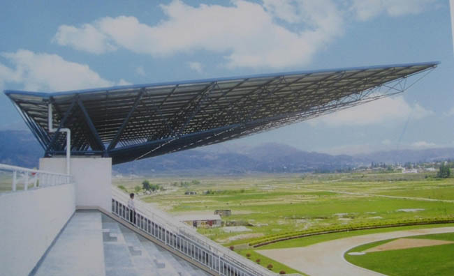 绥芬河体育看台网架